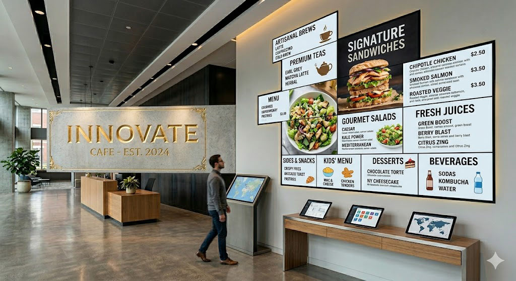 Commercial menu boards